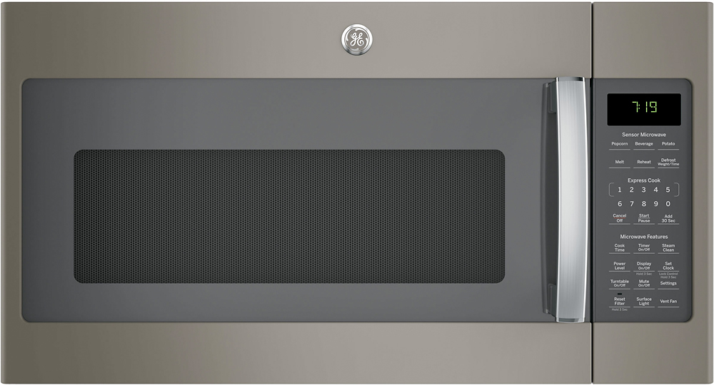 GE - 1.9 Cu. Ft. Over-the-Range Microwave with Sensor Cooking - Fingerprint Resistant Slate