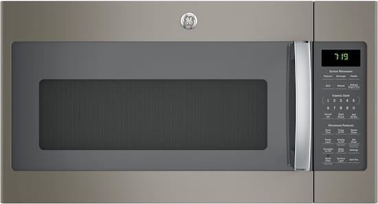 Ge 1 9 Cu Ft Over The Range Microwave With Sensor Cooking Slate Jvm7195ekes Best Buy