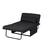 Left. Relax A Lounger - Kotor Otto-Kube Multi-positional Ottoman - Charcoal.