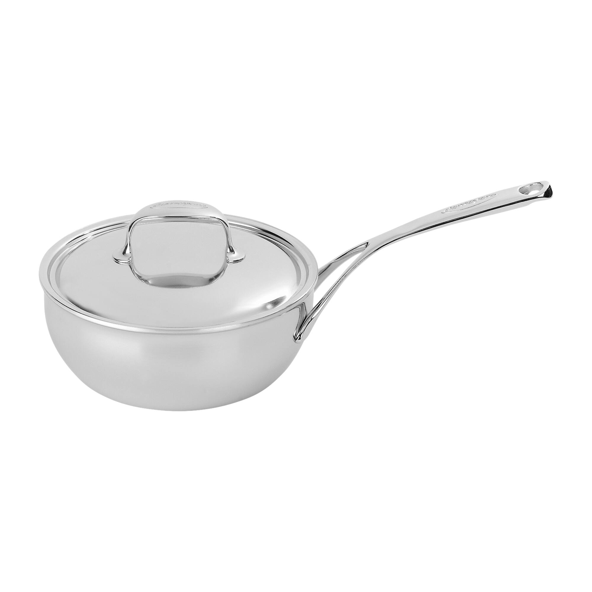 Front. Demeyere - Demeyere Atlantis Proline 7 3.5-qt Stainless Steel Saucier - Stainless Steel.