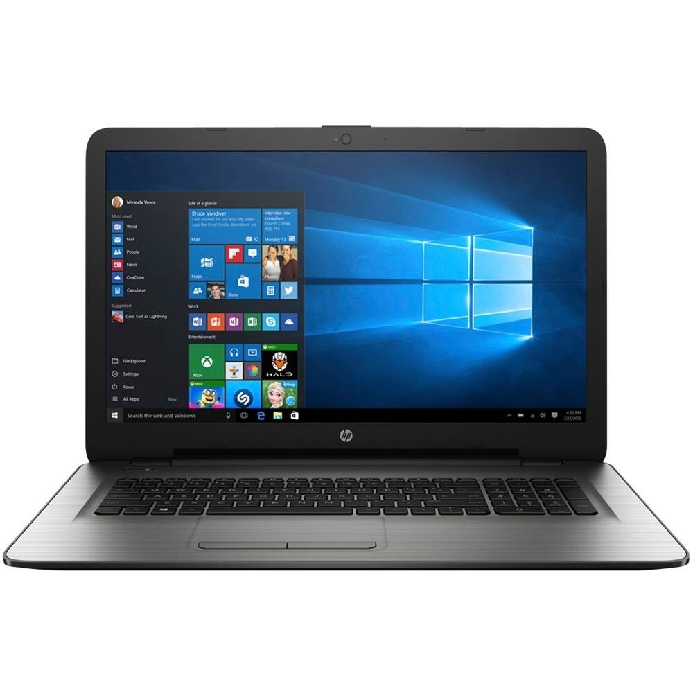 Front. HP - 17.3" Laptop - Intel Pentium - 4GB Memory - 1TB Hard Drive - Turbo silver.