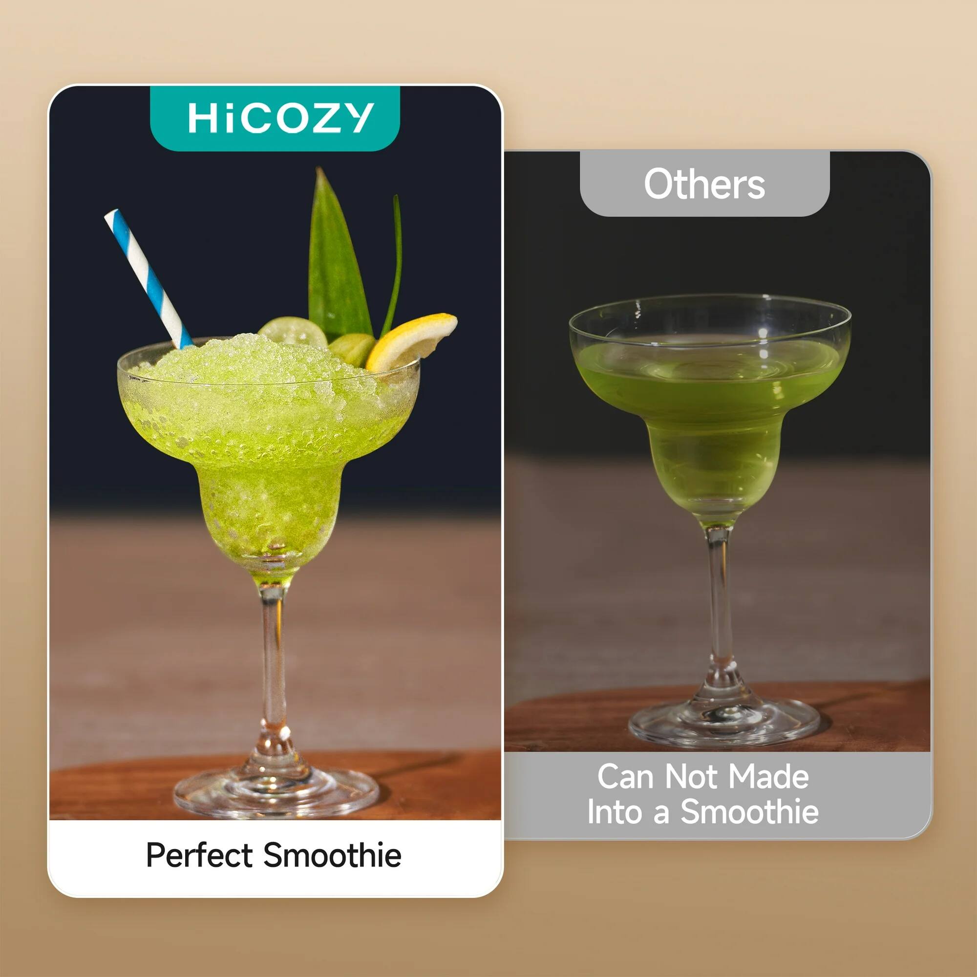 HiCOZY  
Perfect Smoothie  

Others  
Can Not Made Into a Smoothie