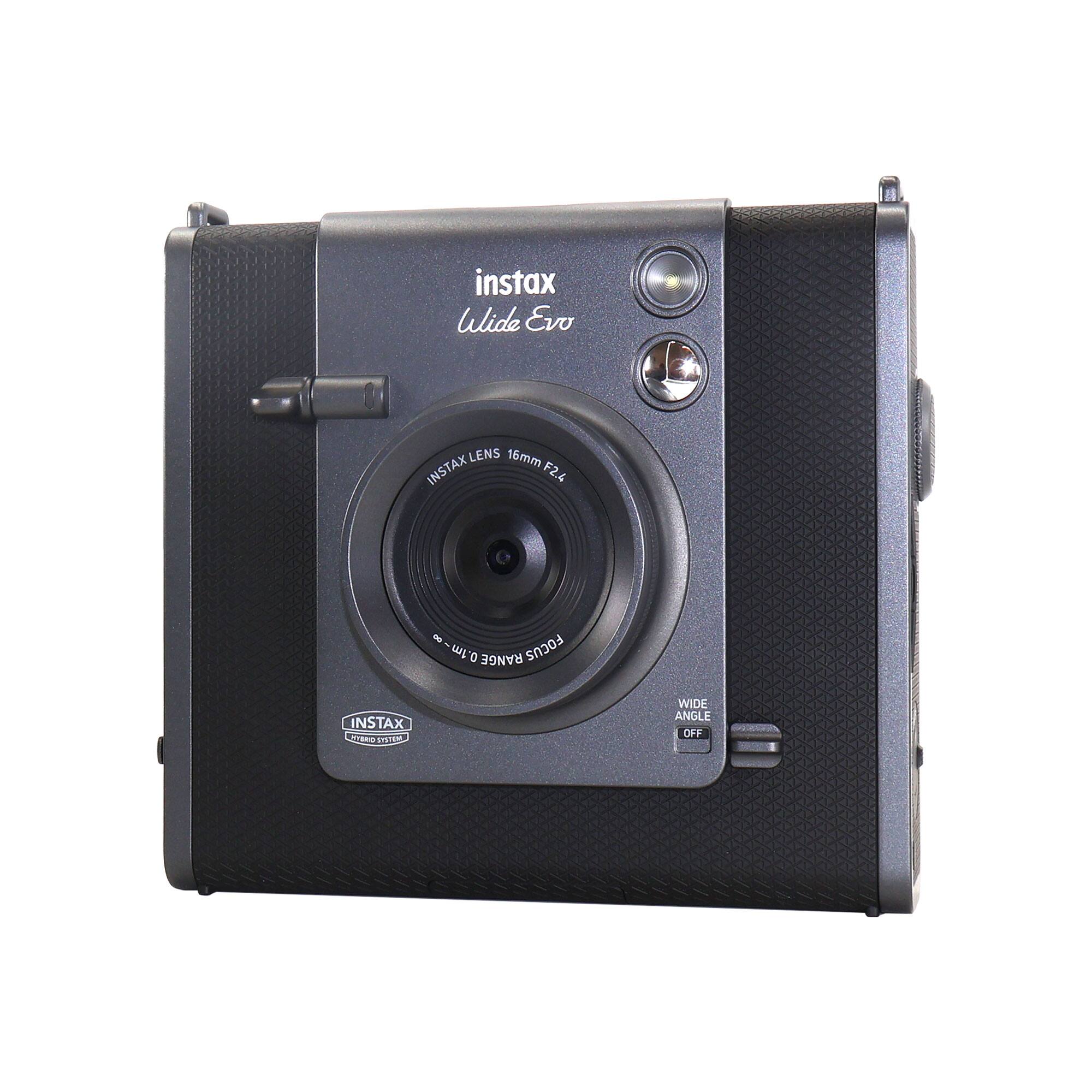 instax Wide Evo LENS 16mm INSTAX F2.4 - 1m 0 RANGE FOCUS INSTAX WIDE ANGLE OFF