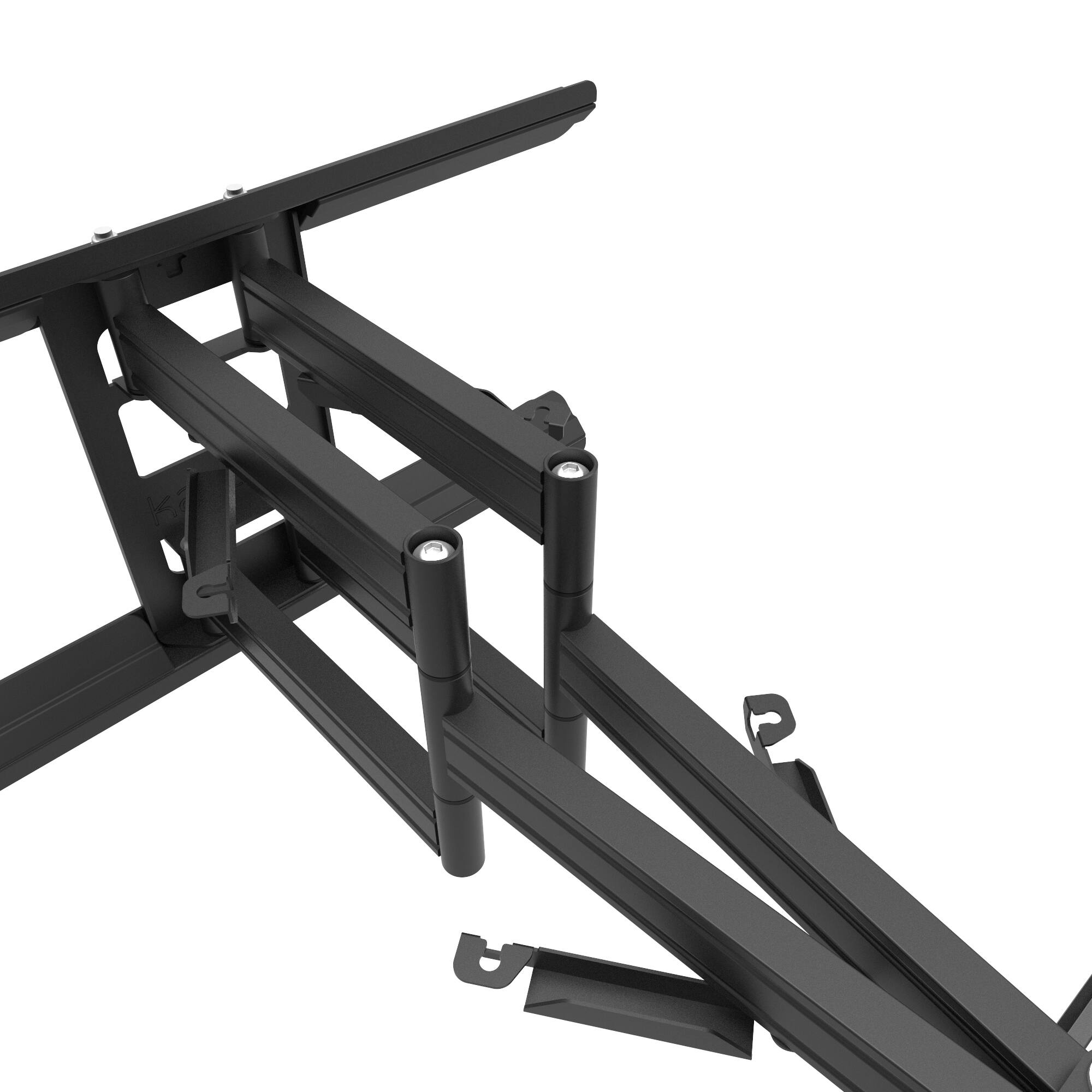 Alt View 5. Kanto - Kanto PDX650SG Stainless Steel Full-Motion Dual Stud Outdoor TV Mount for 37" - 75" TVs - Black.
