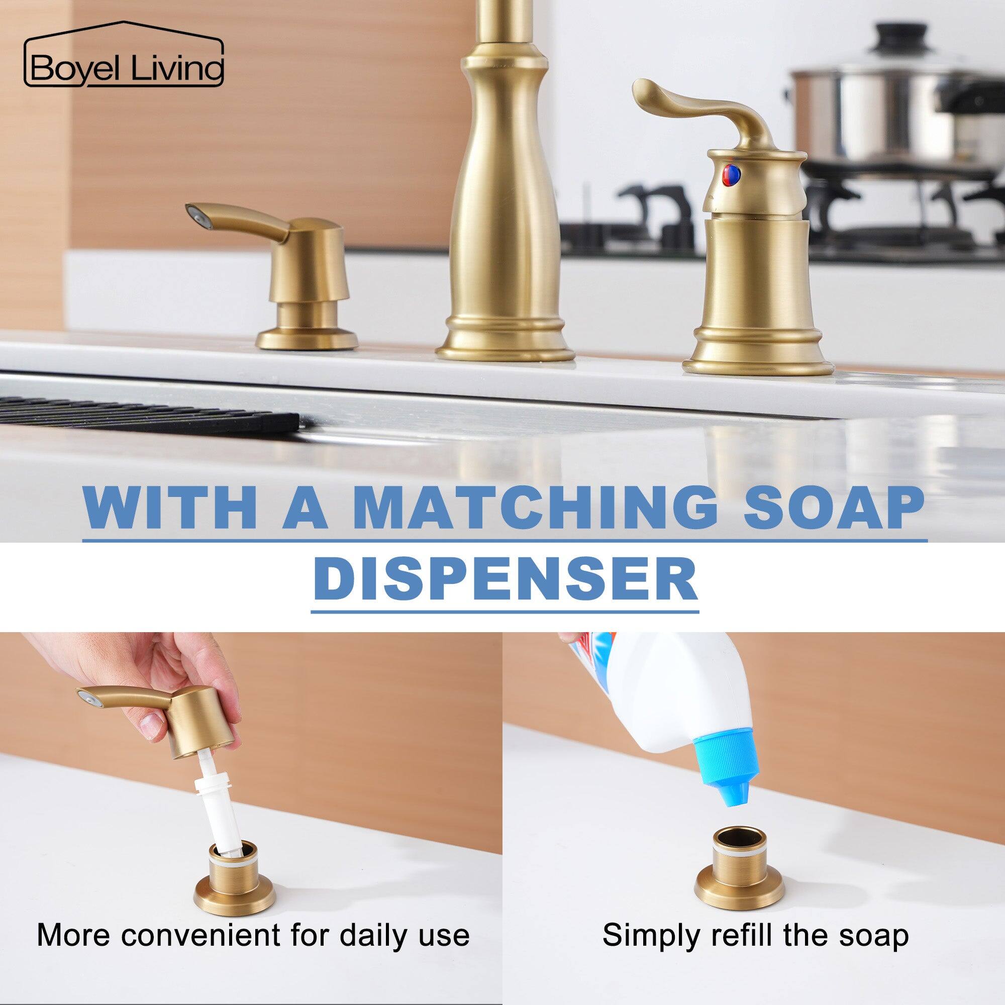 Boyel Living
WITH A MATCHING SOAP DISPENSER
More convenient for daily use
Simply refill the soap