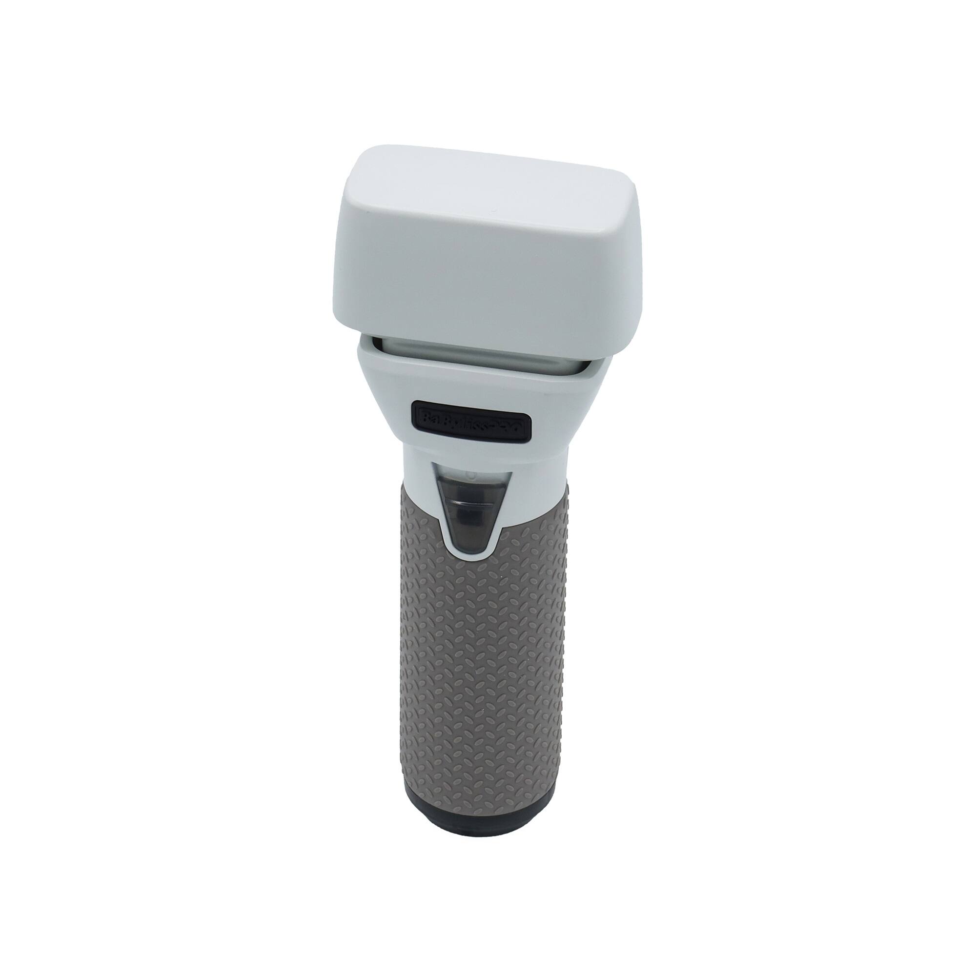 Left. BaBylissPRO - FXONE FrostByte Limited Edition Double-Foil Shaver with Interchangeable Battery FX79FSTW.