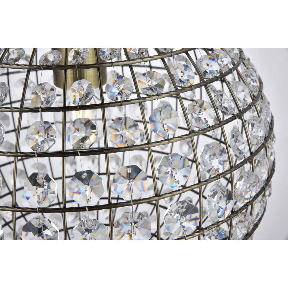 Alt View 1. Living District - Earlene 1 light 12 inch antique bronze pendant - Antique Bronze.