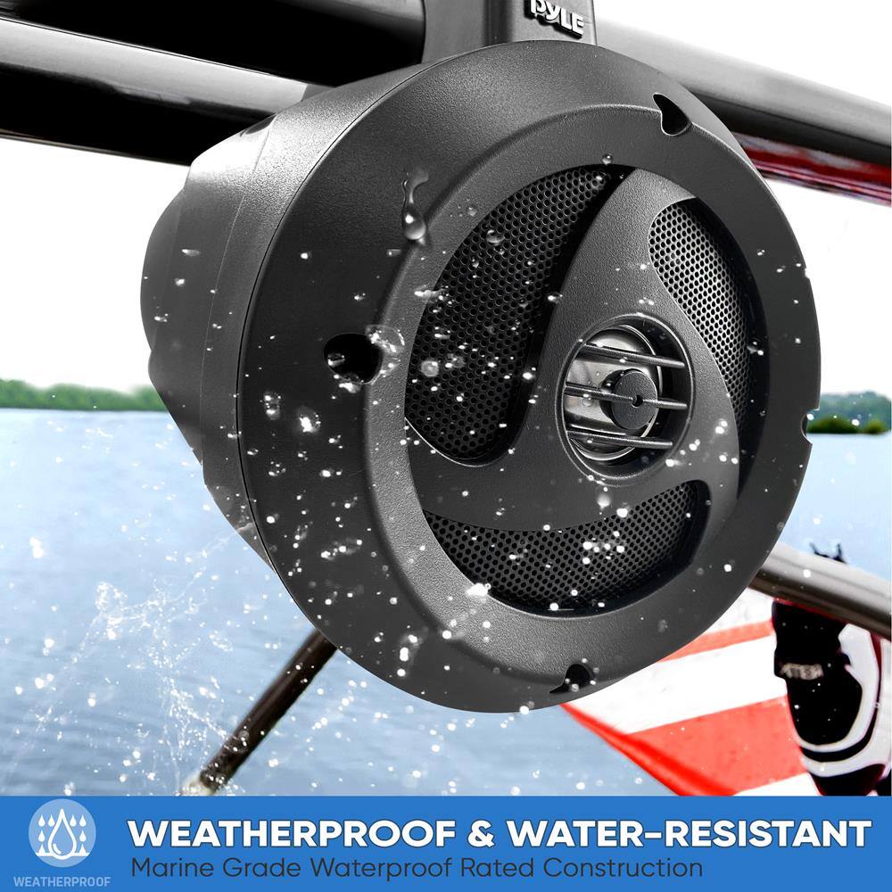 PYLE WEATHERPROOF & WATER-RESISTANT  
Marine Grade Waterproof Rated Construction