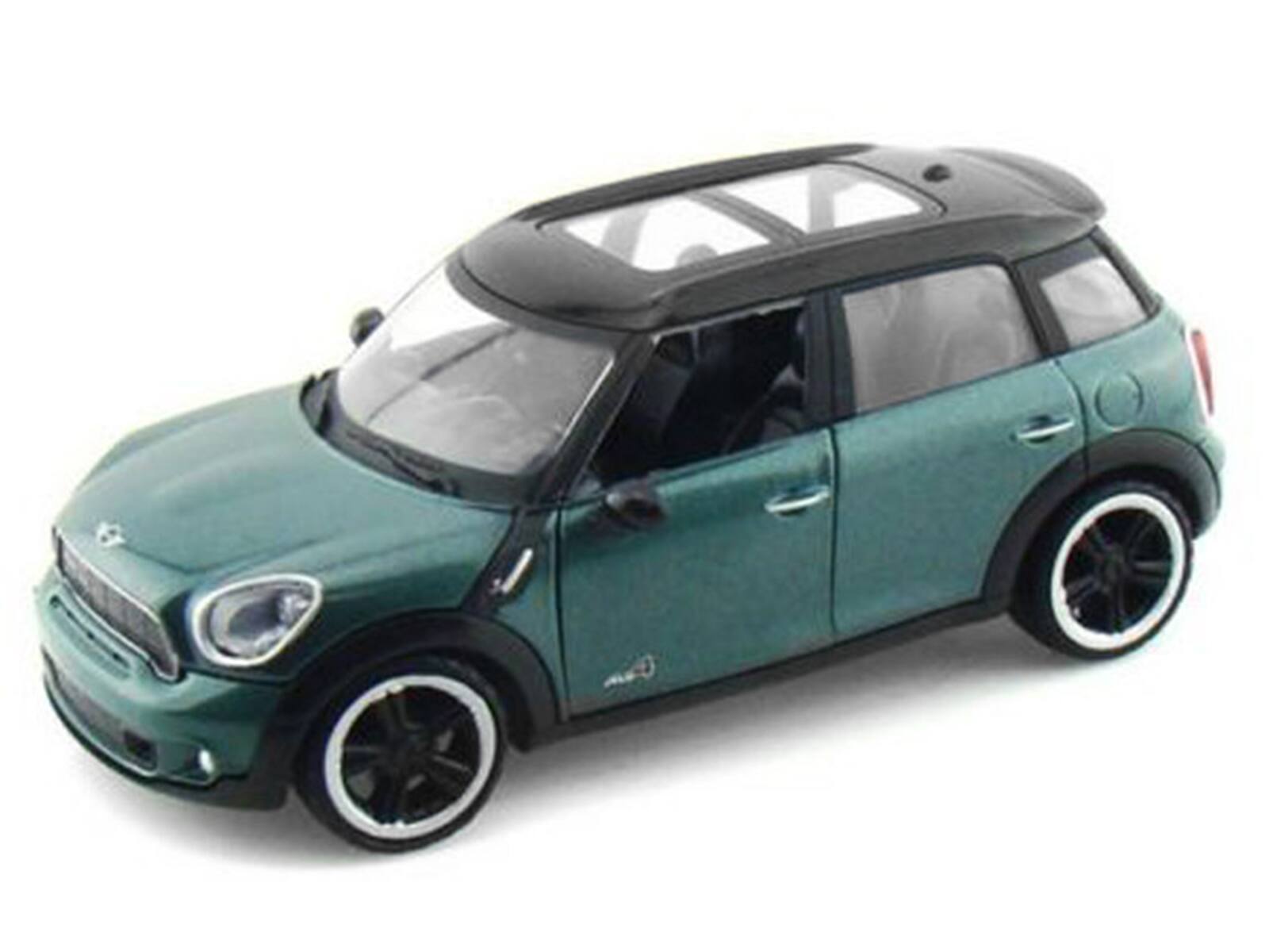 Alt View 1. Motormax - Mini Cooper S Countryman Oxford Green 1/24 Diecast Car Model by Motormax.