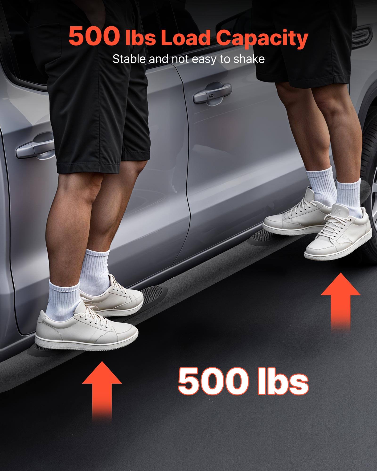 500 lbs Load Capacity  
Stable and not easy to shake  
500 lbs