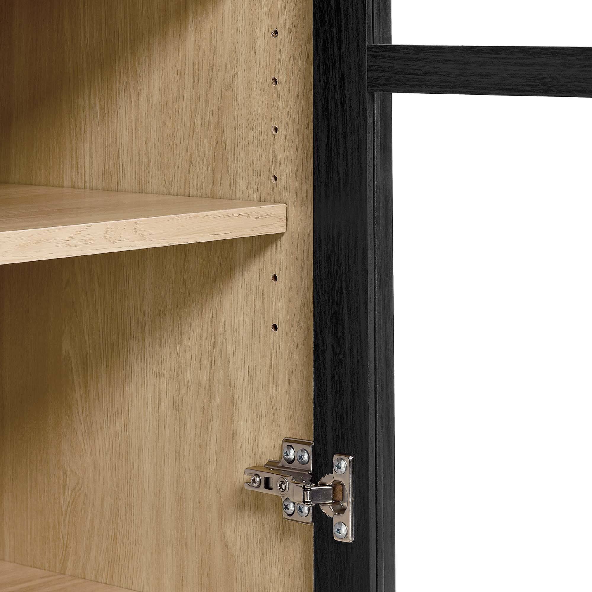 Alt View 7. Modway - Nolan Tall Arched Storage Display Cabinet by Modway - Black Oak.