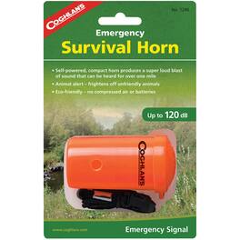 Coghlan’s - Coghlan's Emergency Survival Horn Animal Alert for Hiking Camping Rescue Whistle - Orange