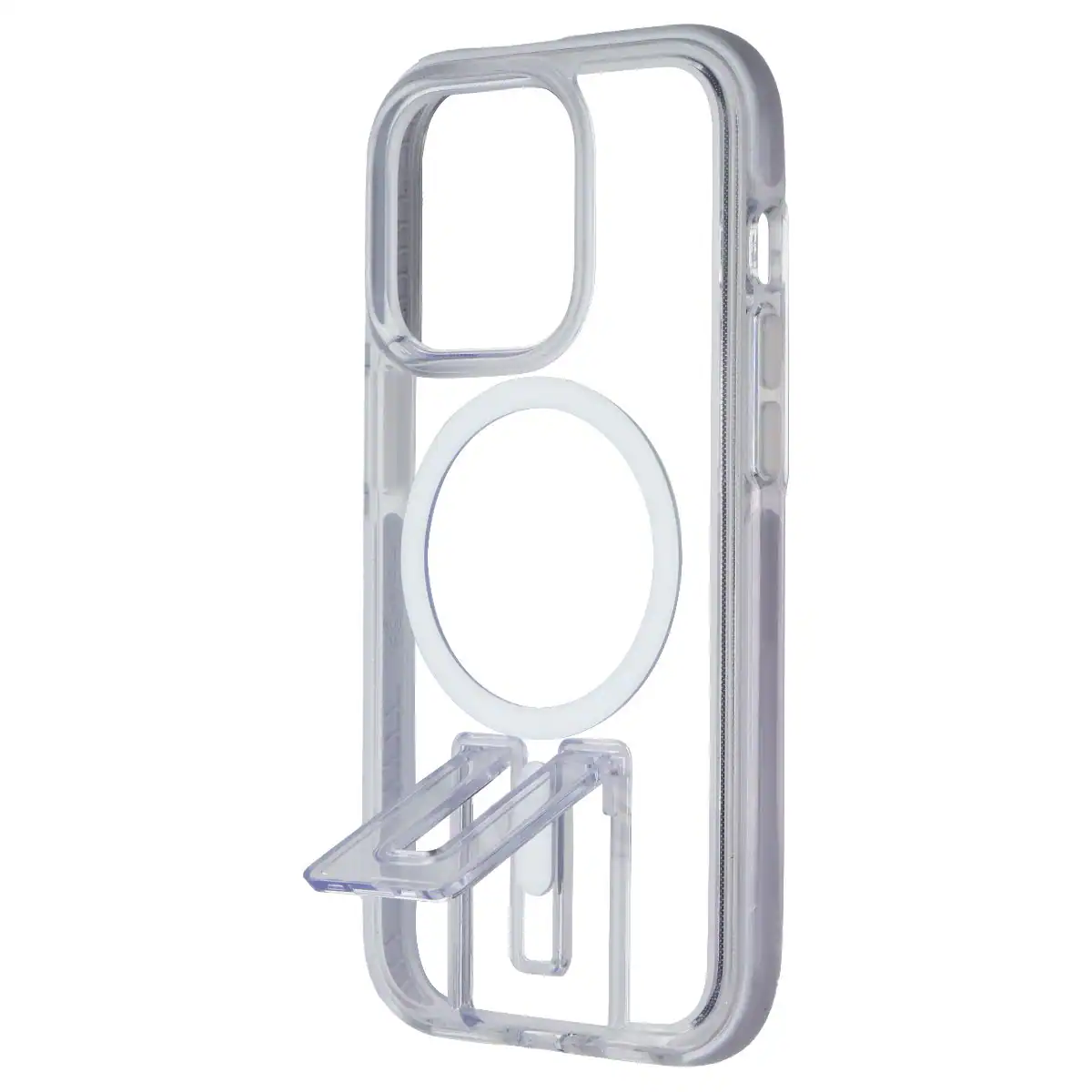 Front. Tech21 - Tech21 Evo Crystal Kick Series Case for MagSafe for Apple iPhone 14 Pro - White - Clear.