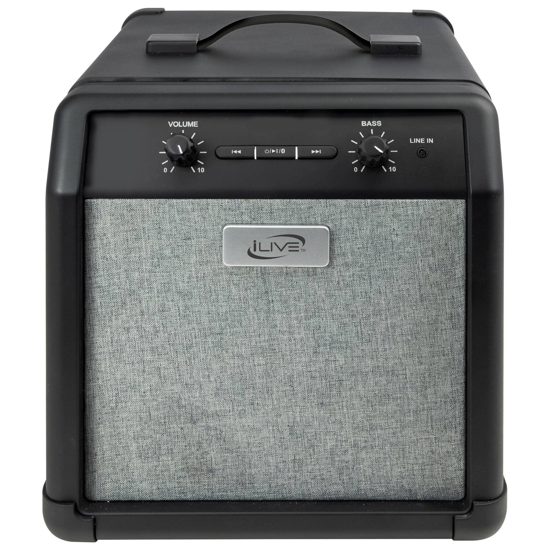 VOLUME  
BASS  
LINE IN  
iLIVE