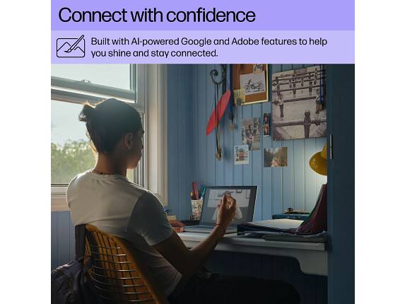 Connect with confidence

Built with AI-powered Google and Adobe features to help you shine and stay connected.