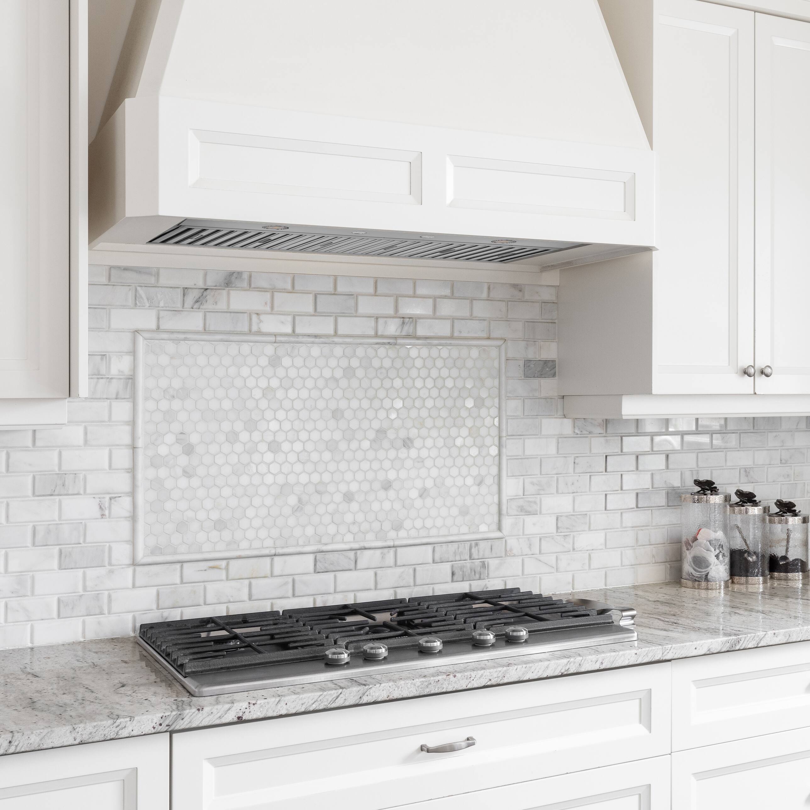 Angle. Hauslane - Hauslane Range Hood Insert ,Stainless Steel Built-In Range Hood with 3-SPEED Dual Control Knobs - Stainless Steel.