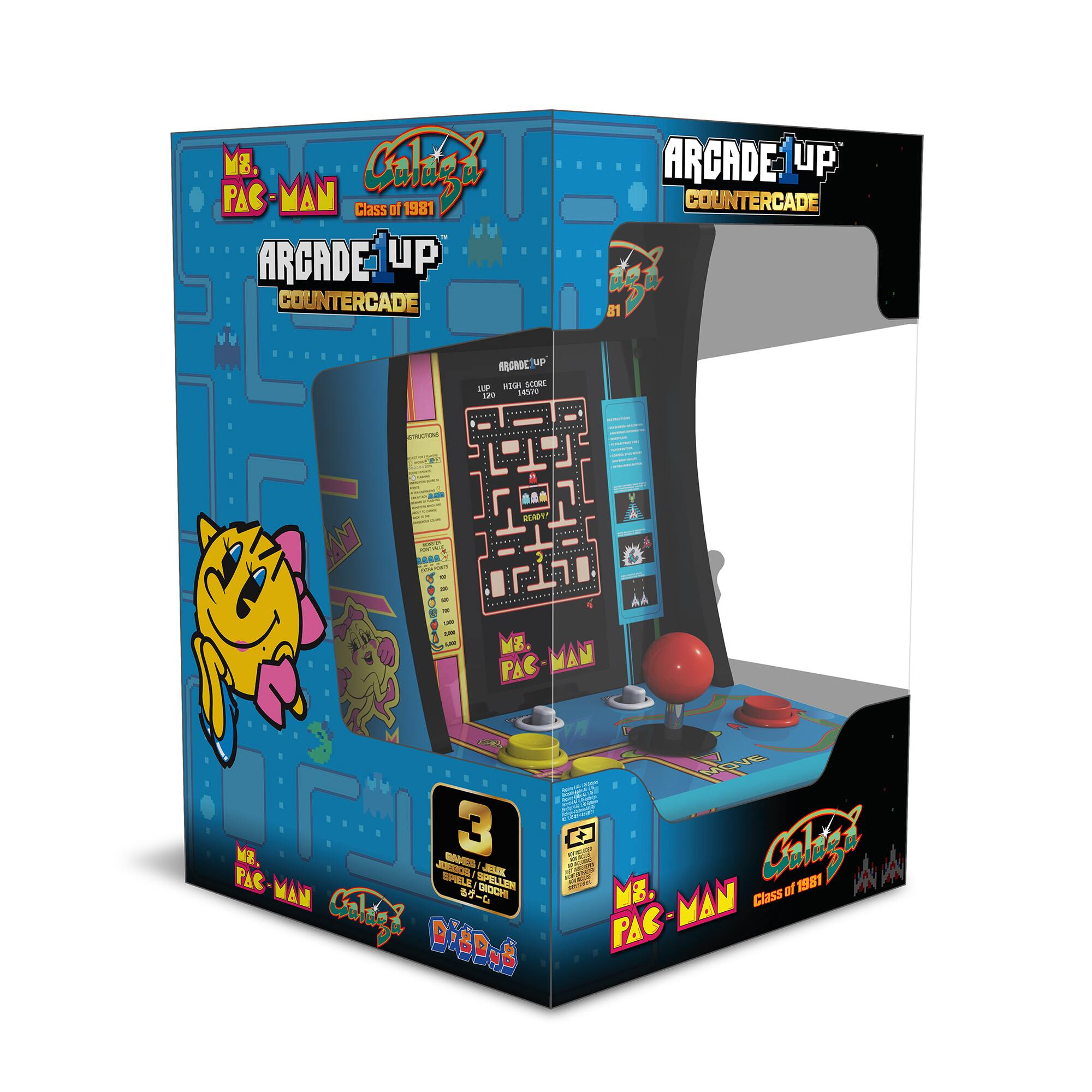 Ms. Pac-Man Class of 1981 Arcade: Up Countercade.