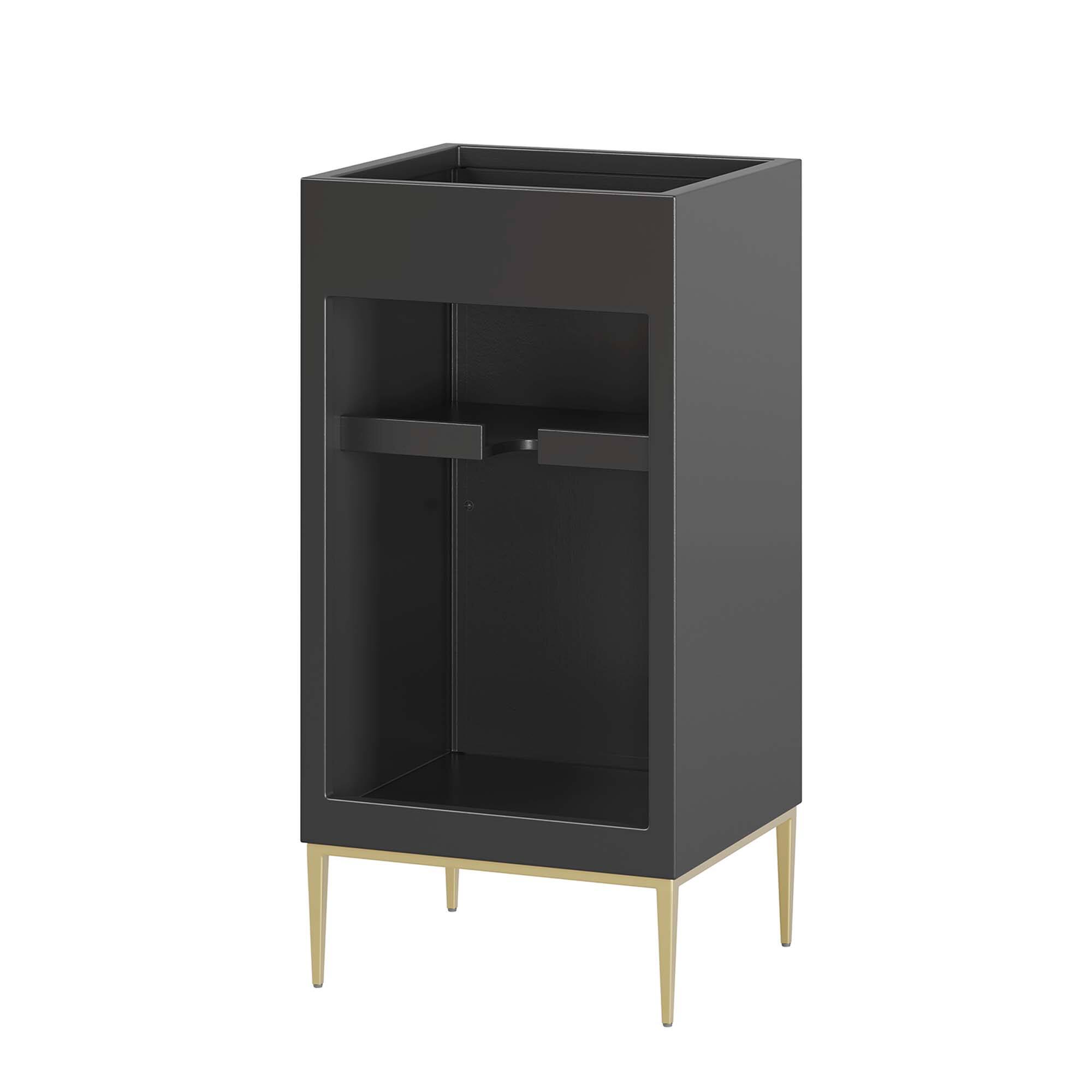 Alt View 2. Modway - Awaken Bathroom Cabinet Basin Not Included by Modway - Black.