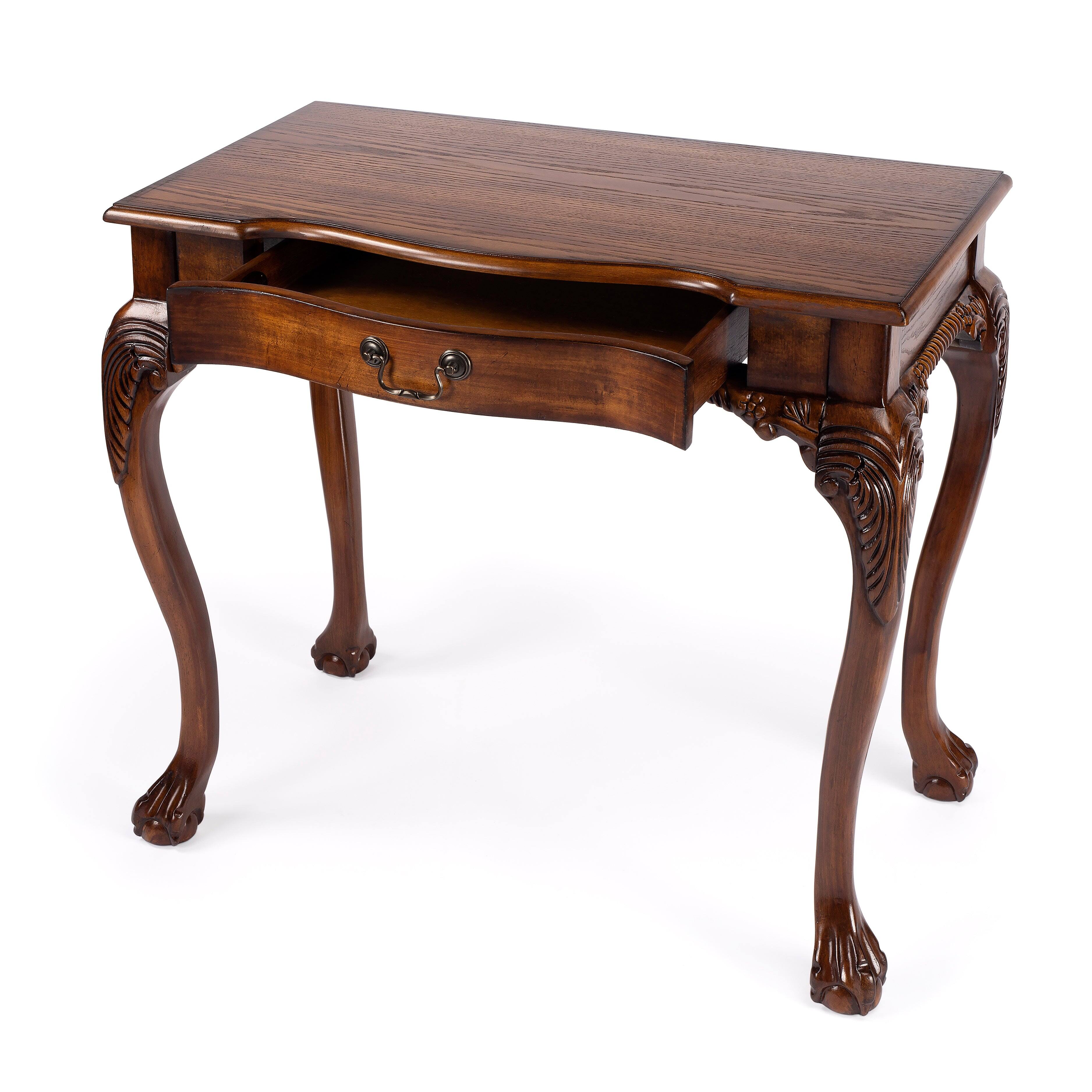 Alt View 4. Butler Specialty - Dupree 35 in. W Rectangular Wood 1 Drawer Traditional Writing Desk - Medium Brown.