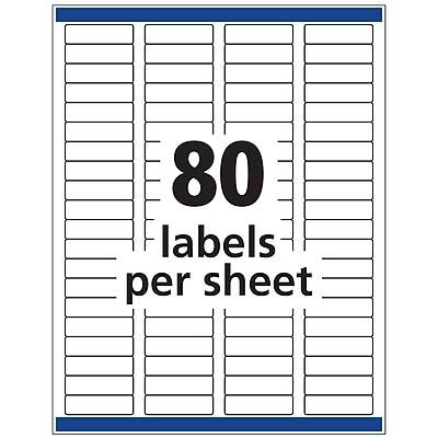 80 labels per sheet