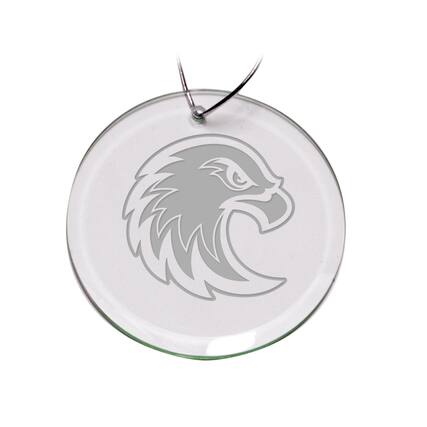 Front. Jardine - Augsburg University Team Logo 3'' Round Glass Ornament - Multicolor.