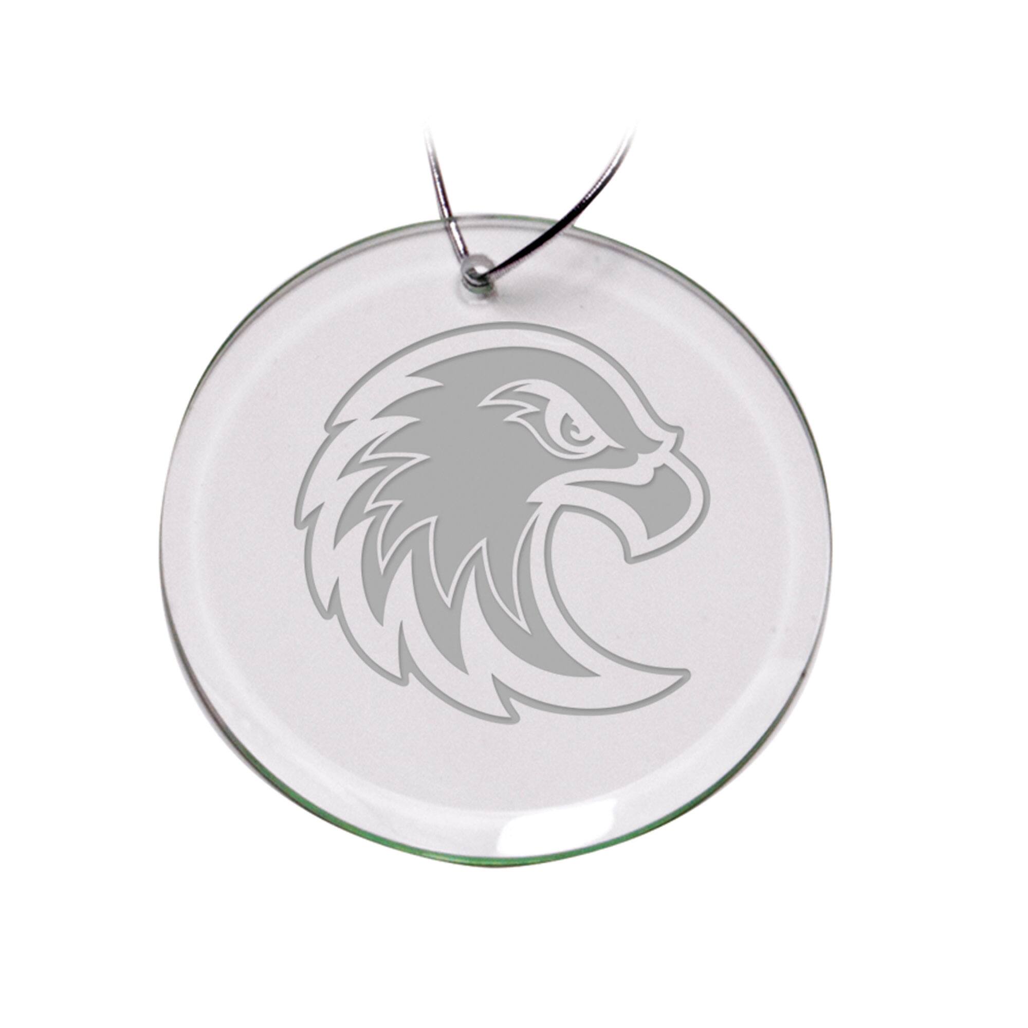 Front. Jardine - Augsburg University Team Logo 3'' Round Glass Ornament - Multicolor.