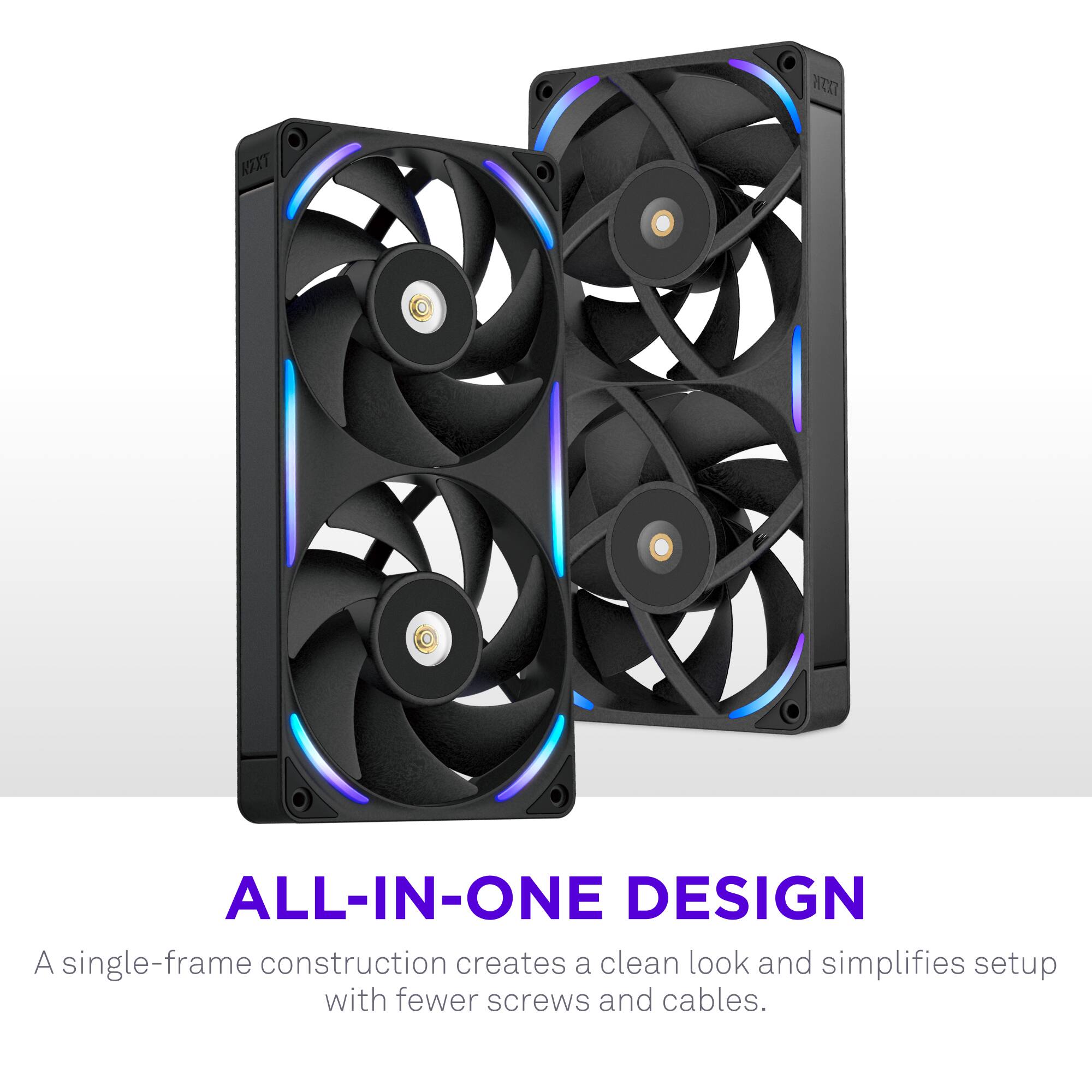 **ALL-IN-ONE DESIGN**

A single-frame construction creates a clean look and simplifies setup with fewer screws and cables.