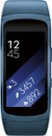 Front Zoom. Samsung - Gear Fit2 Fitness Watch + Heart Rate (Small) - Blue.