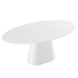 Modway - Provision 75" Oval Dining Table - White