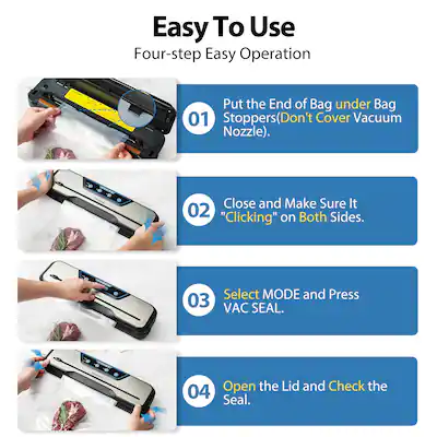 Vacuum Sealer Machine,Automatic Food Sealer Machine With Sealing Bag