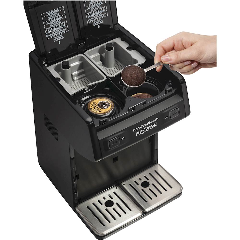 Hamilton Beach Black FlexBrew 2-Way Coffee Maker - Model 49983 - K-Cup or  Ground 40094499830