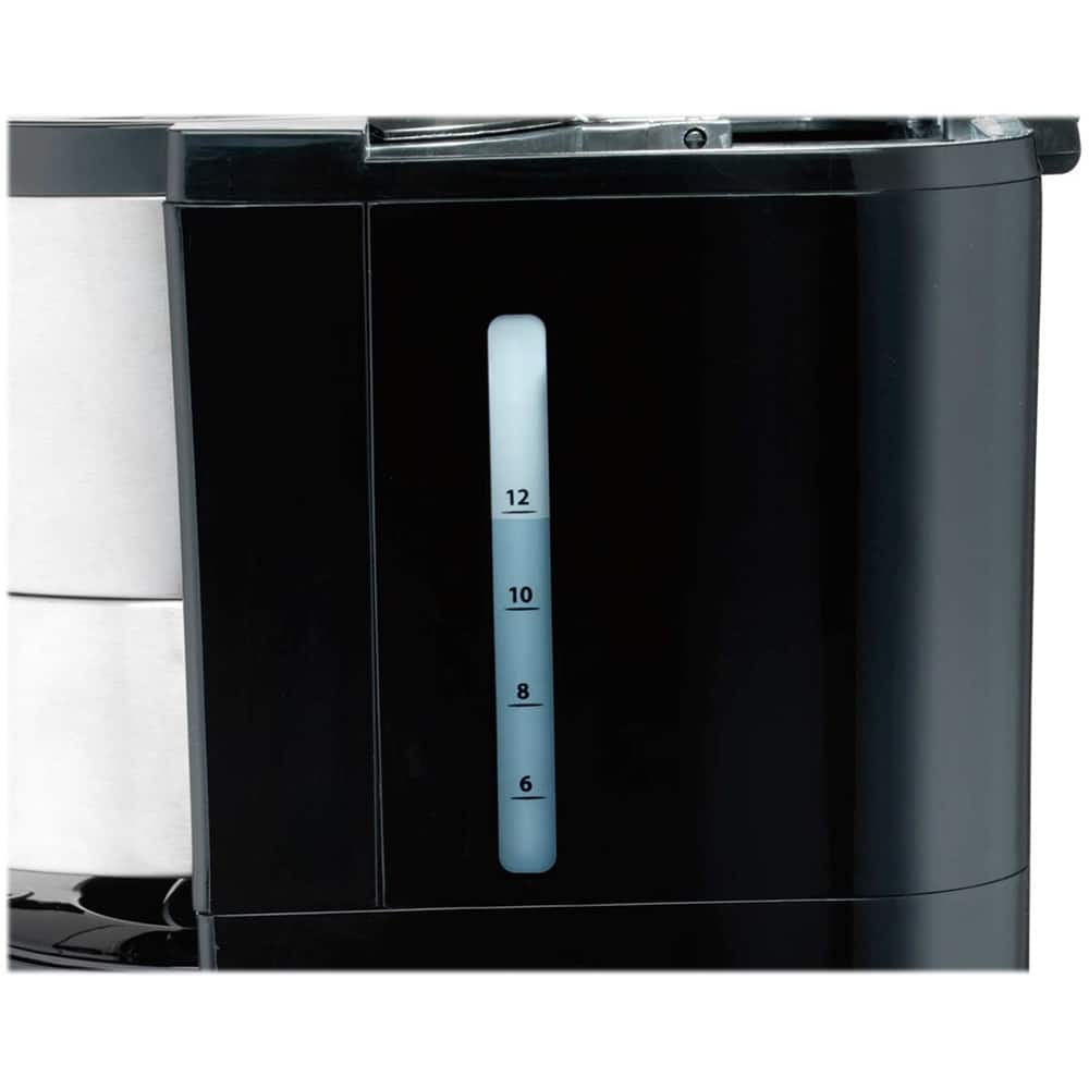 Alt View 11. Hamilton Beach - 12-Cup Coffeemaker - Black/Silver.