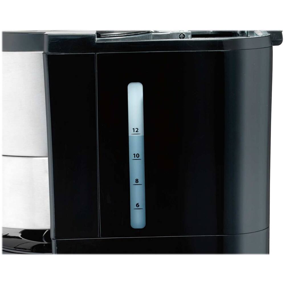 Alt View 11. Hamilton Beach - 12-Cup Coffeemaker - Black/Silver.