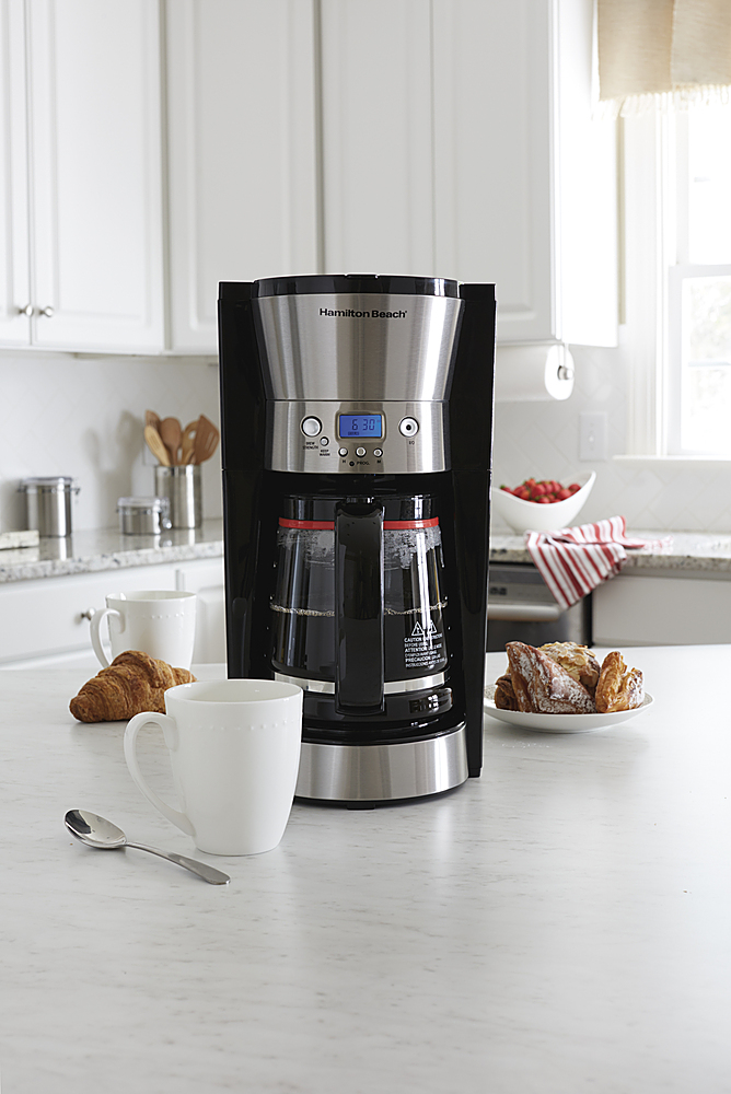 Hamilton Beach Black 12 Cup Programmable Coffee Maker for sale online