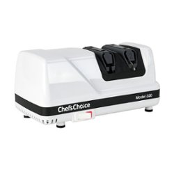 Chef'sChoice - 320 FlexHone Professional Compact Electric Knife Sharpener with Diamond Abrasives & Precision Angle Control - White - Angle_Zoom