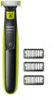 Philips Norelco - OneBlade hybrid electric trimmer and shaver, QP2520/70 - Black And Lime Green
