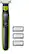 Angle. Philips Norelco - OneBlade hybrid electric trimmer and shaver, QP2520/70 - Black And Lime Green.