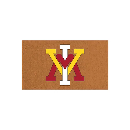 Front. Evergreen Enterprises - Virginia Military Institute Keydets 28" x 16" Team Logo Outdoor Coir Mat - Multicolor.