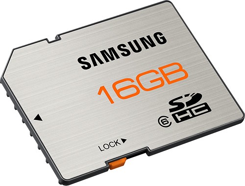  Samsung - High Speed 16GB Secure Digital High Capacity (SDHC) Class 6 Memory Card