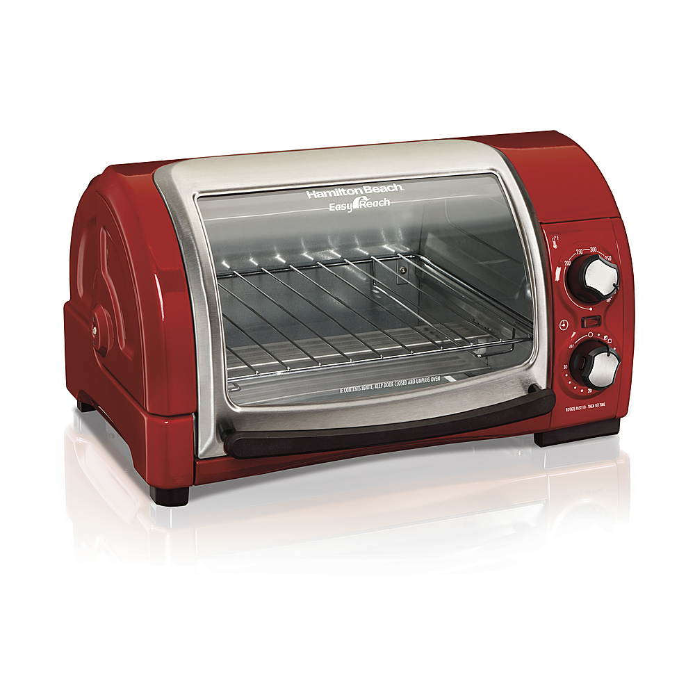 Hamilton Beach Easy Reach 4-Slice Toaster Oven Metal 31334 - Best Buy
