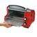 Alt View 11. Hamilton Beach - Easy Reach 4-Slice Toaster Oven - Candy apple red.