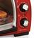 Alt View 14. Hamilton Beach - Easy Reach 4-Slice Toaster Oven - Candy apple red.
