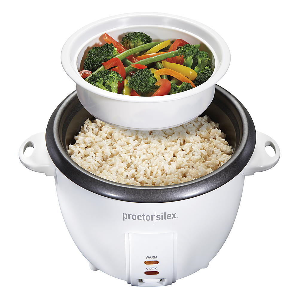 Best Buy: Proctor Silex 10-Cup Rice cooker White 37533PS