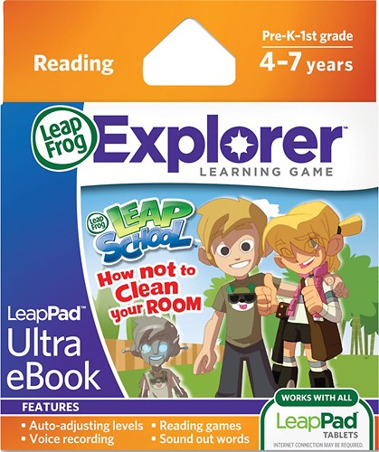 LeapFrog LEAP SCHOOL HOW NOT TO CLEAN YOUR ROOM Cartridge Ultra eBook LeapPad 
