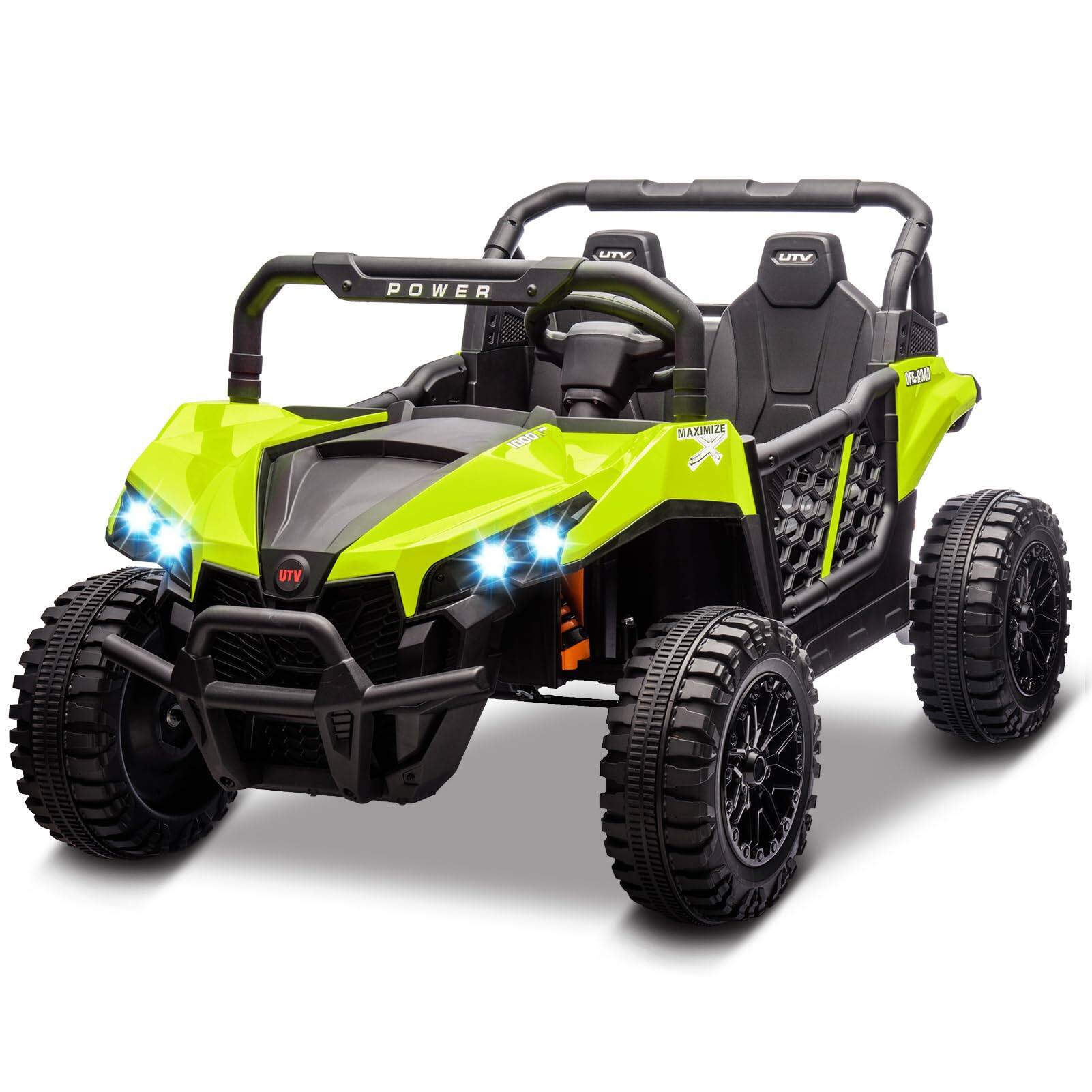 GARVEE - 24V 4WD 2-Seater Off-Road UTV with Bluetooth Music and Storage Space