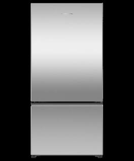 Fisher & Paykel - 18.2 Cu. Ft. Bottom Mount Freezer Refrigerator with Ice - Stainless Steel