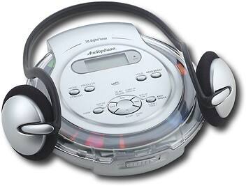 Angle Standard. Audiophase - Portable CD Player with Digital FM Tuner.