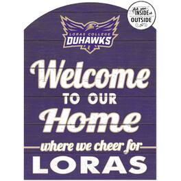 Jardine - Loras College Duhawks 16'' x 22'' Indoor/Outdoor Marquee Sign - Purple