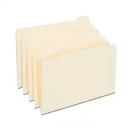 Staples - 30% Recycled File Folder, 1/5 Cut, Legal Size, 100/Box (ST163378/163378) - Manila