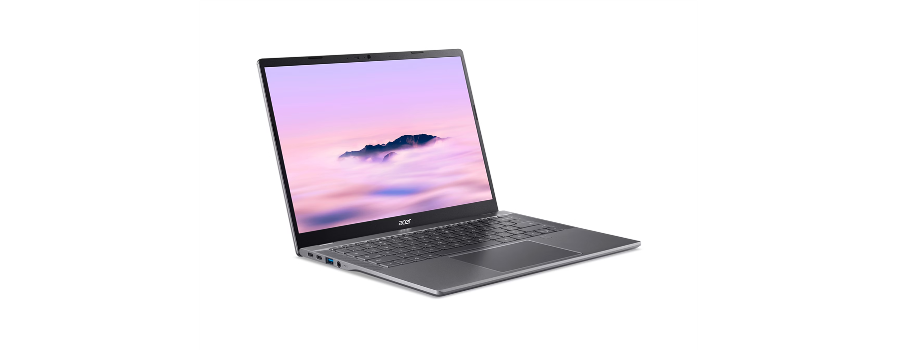 Angle. Ace - Chromebook Plus 514 CBE594-2 CBE594-2-75T3 14" Chromebook - WUXGA - Intel Core 7 150U - 16 GB - 256 GB SSD - English [US - Iron.